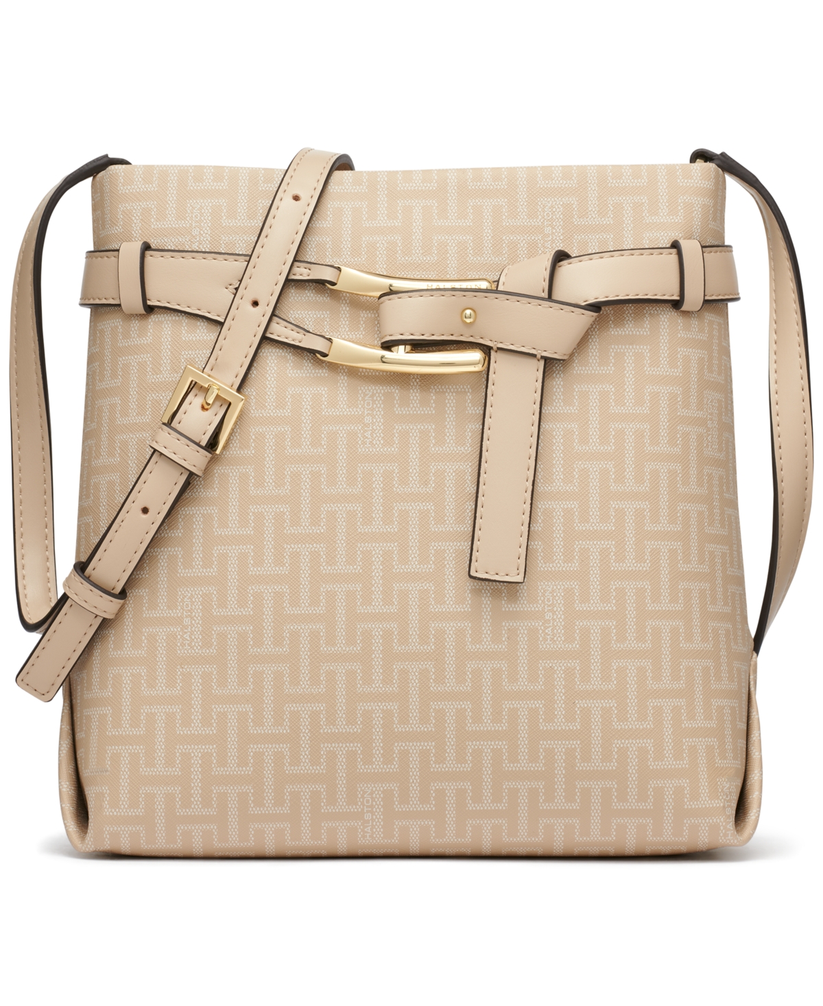 Halston Tasha Mini Crossbody Handbag In Desert Sand,cream