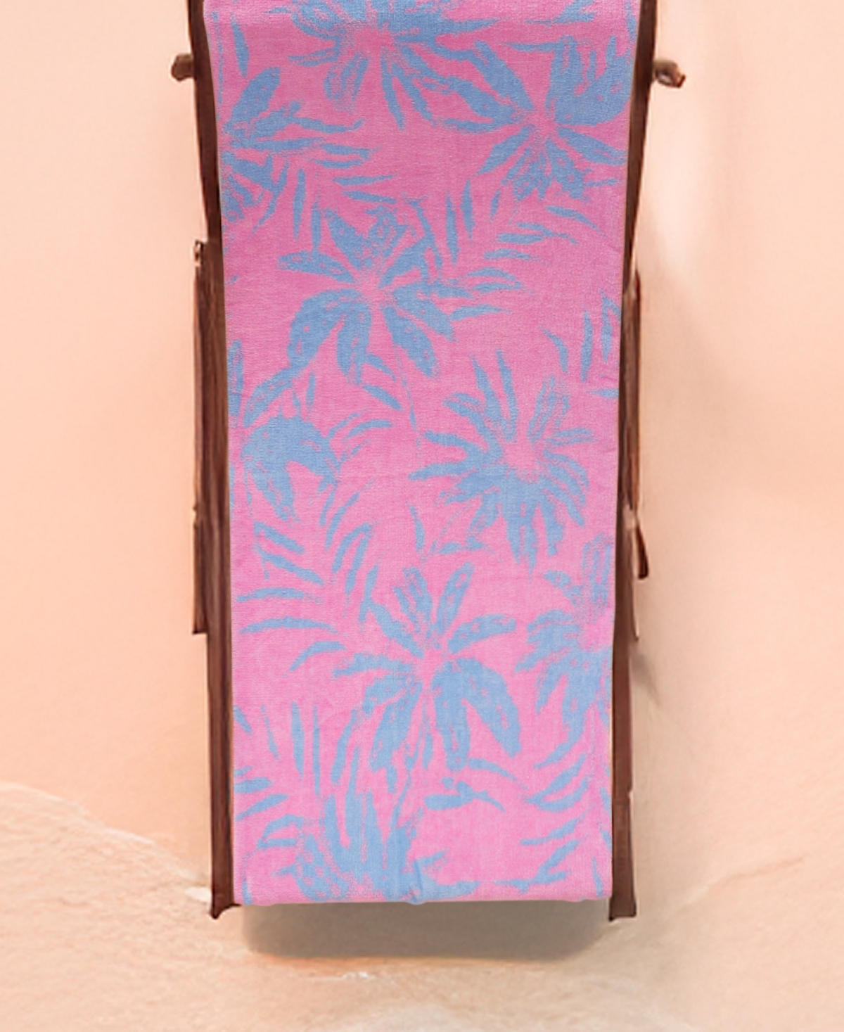 Jessica Simpson Palm Bliss Cotton Beach Towel, 36" X 72" In Palm Bliss
