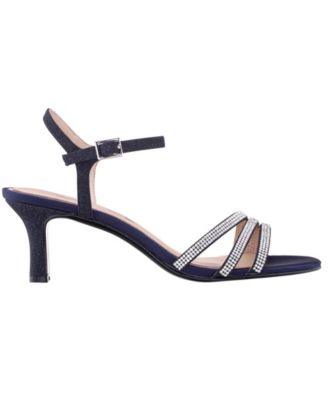 Women's Bettany Mid Heel Crystal Straps Dress Sandals