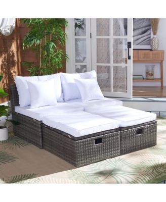 Pramla Outdoor Set With Ottoman