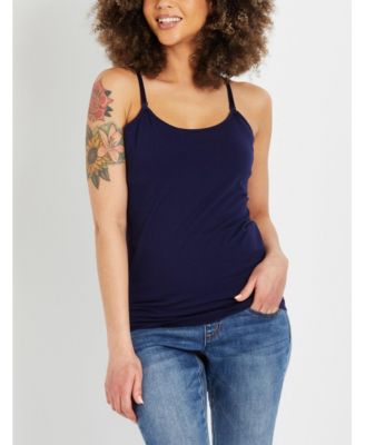 Plus Size Motherhood Clip Down Nursing Tank Top Cami - Motherhood