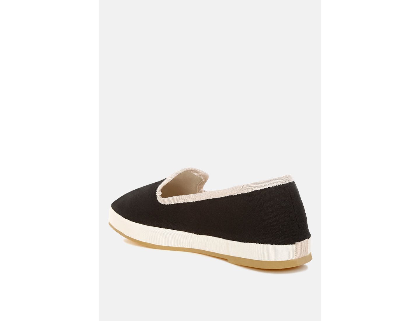 Женские туфли London Rag Moshka Round Toe Canvas Slip-On, цвет: Чёрный — фото 3