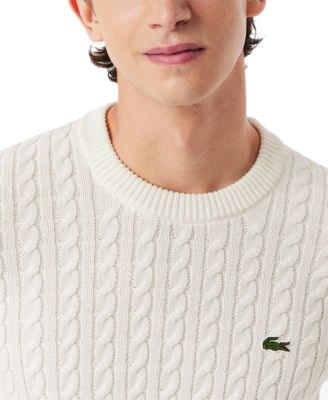 Men's Regular-Fit Cable-Knit Crewneck Sweater
