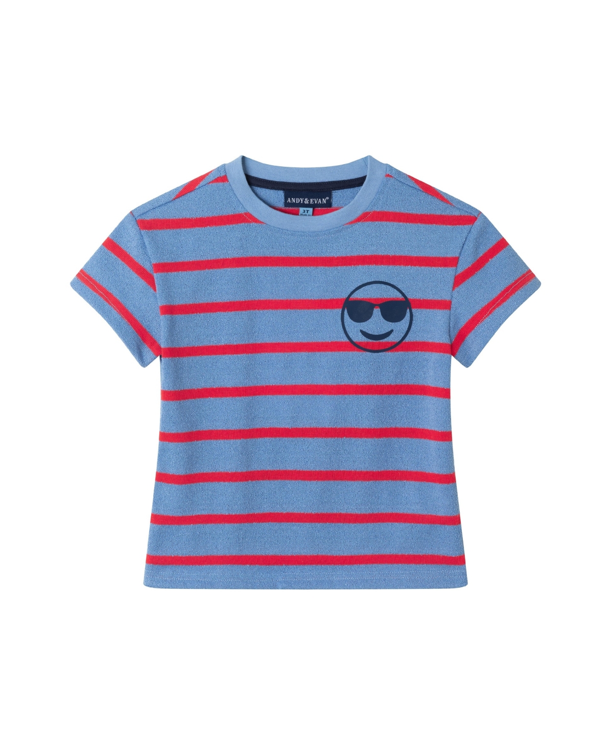 Andy & Evan Toddler Boys Toddler/Child Textured Terry Smiley Patch Set