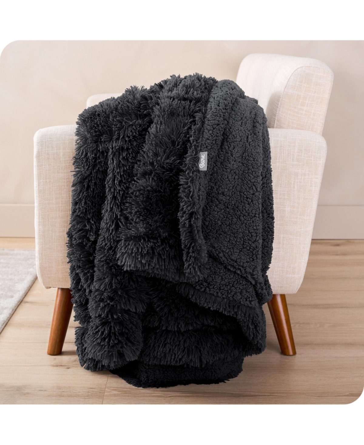 Shaggy Faux Fur Sherpa Blanket