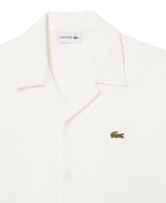 Men's Waffle-Print Logo Shirt