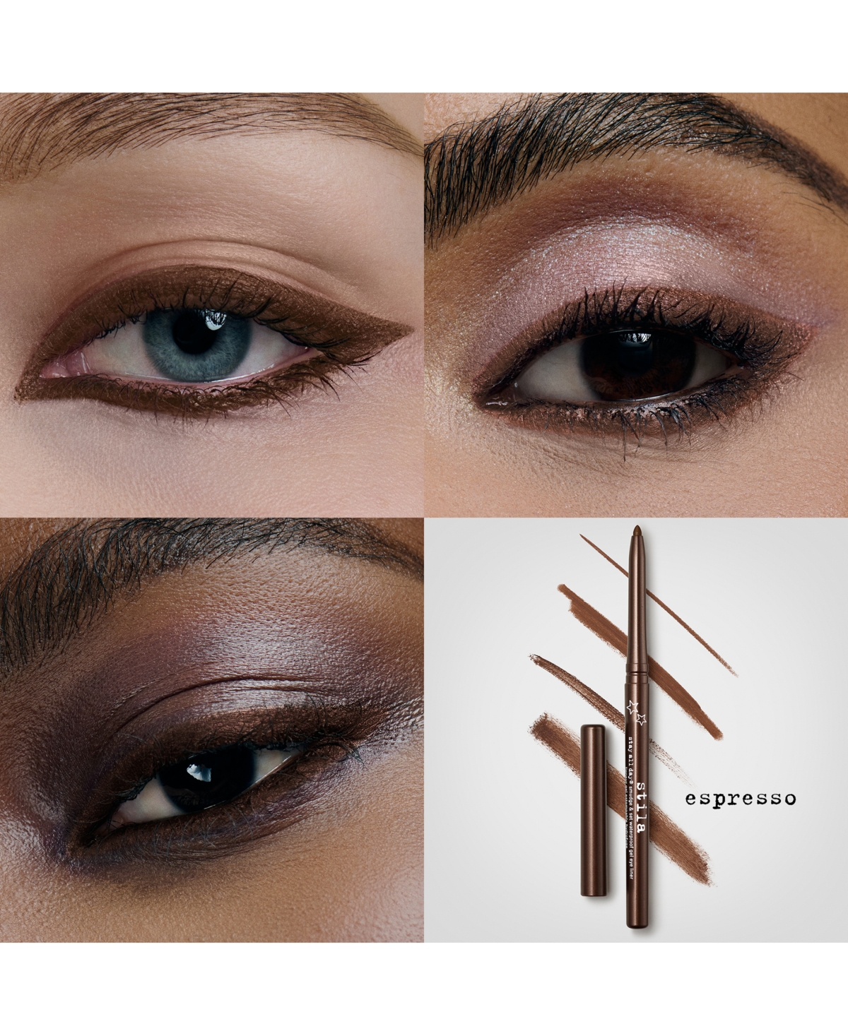 Shop Stila Stay All Day Smudge & Set Waterproof Gel Eye Liner In Espresso