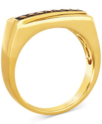 Men's Chocolatier&reg; Chocolate Diamond Ring (1/3 ct. t.w.) in 14k Yellow Gold