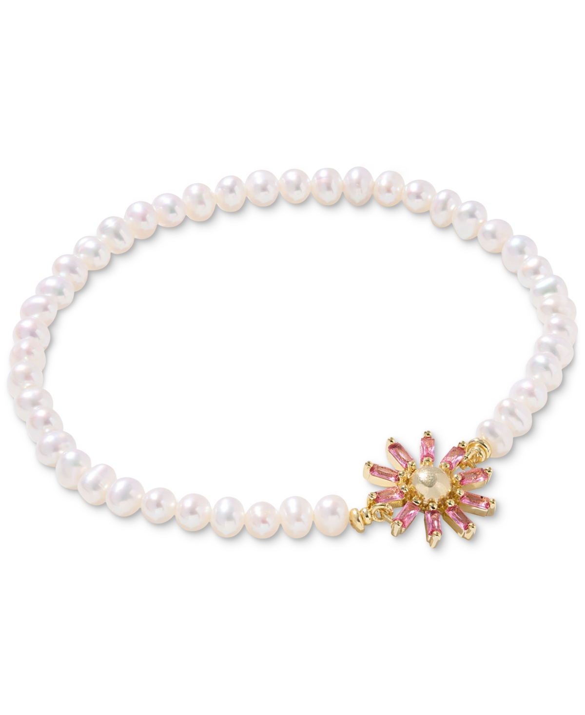 Kendra Scott Macy's Flower Show Madison Daisy Bracelet, Exclusively At Macy's In Gold Azalea Opalite Crystal