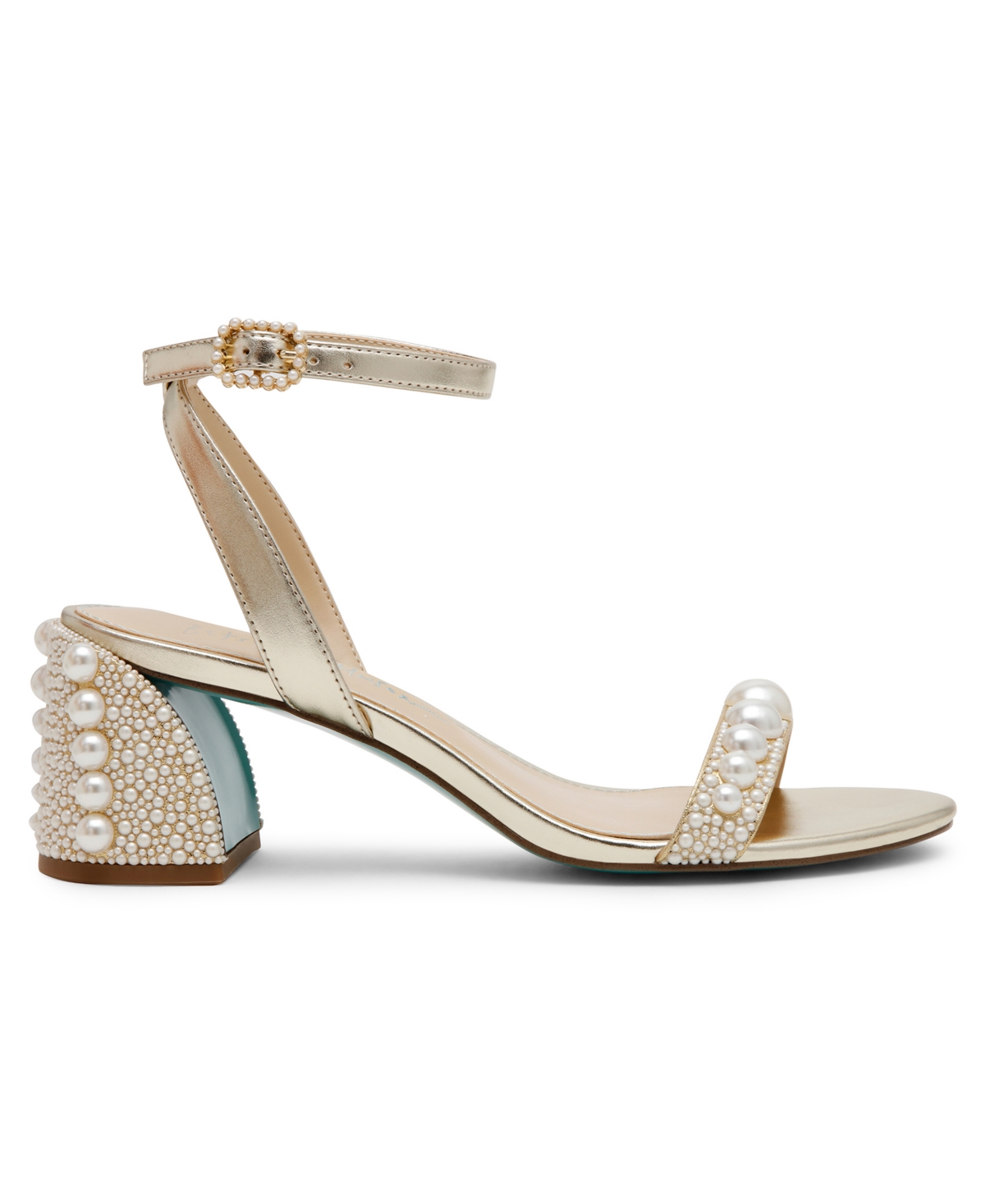 BETSEY JOHNSON WOMEN'S TINA BLOCK HEEL DRESS SANDALS 