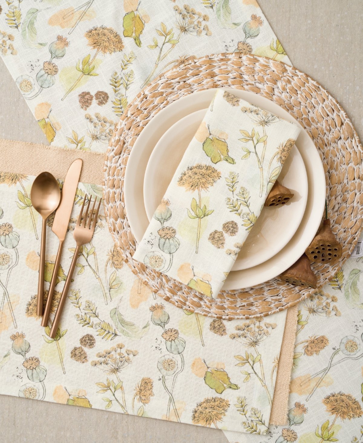 Tableau Woodland Table Runner, 72" X 14" In Multi