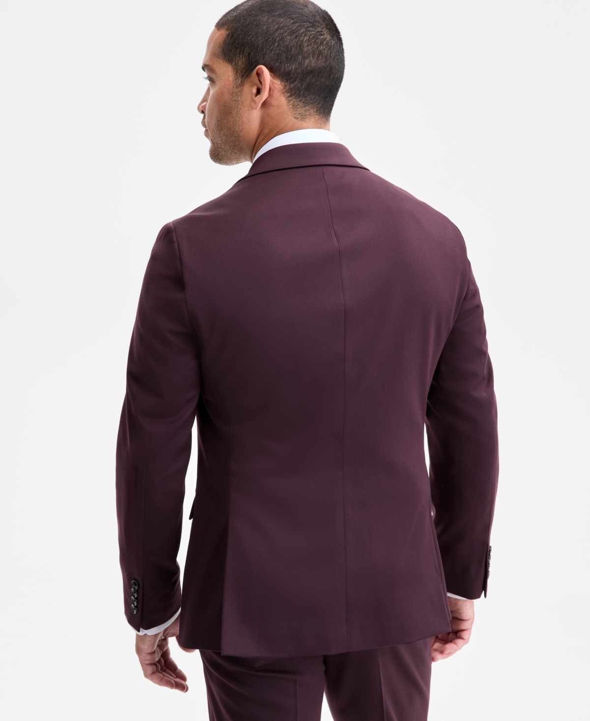 Bar Iii Men's Slim-fit Satin Suit Separate Jacket, Exclusively At Macy's In Purple