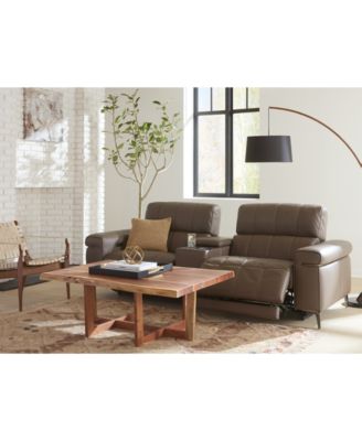 Wyndill 2-Pc. Leather Sectional with 1 Power Recliner, Exclusively at Macy's