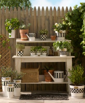 Spectator Galvanized Herb Pots, Set of 3
