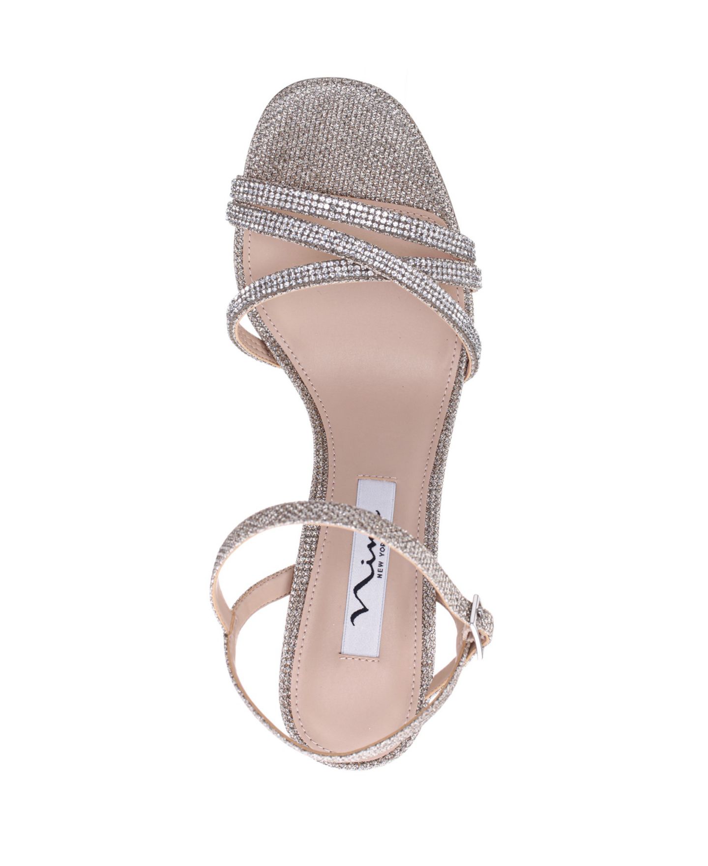 Женские сандалии Nina Quella Block Heel Dress Sandal, цвет: Латте — фото 4