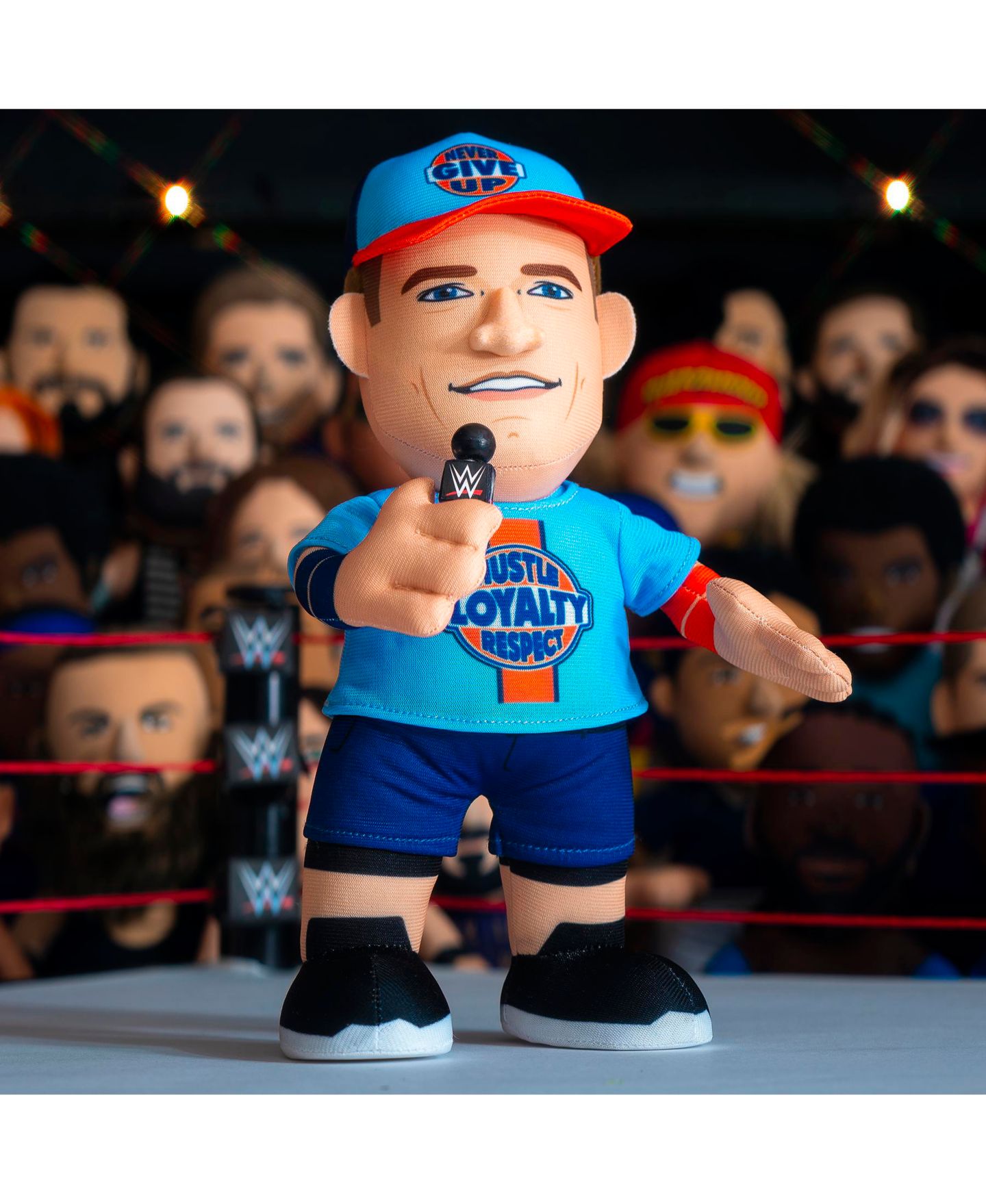 Детская мягкая игрушка Bleacher Creatures WWE John Cena (Hustle Loyalty Respect) 10" Plush Figure - A Wrestling Legend for Play or Display — фото 4