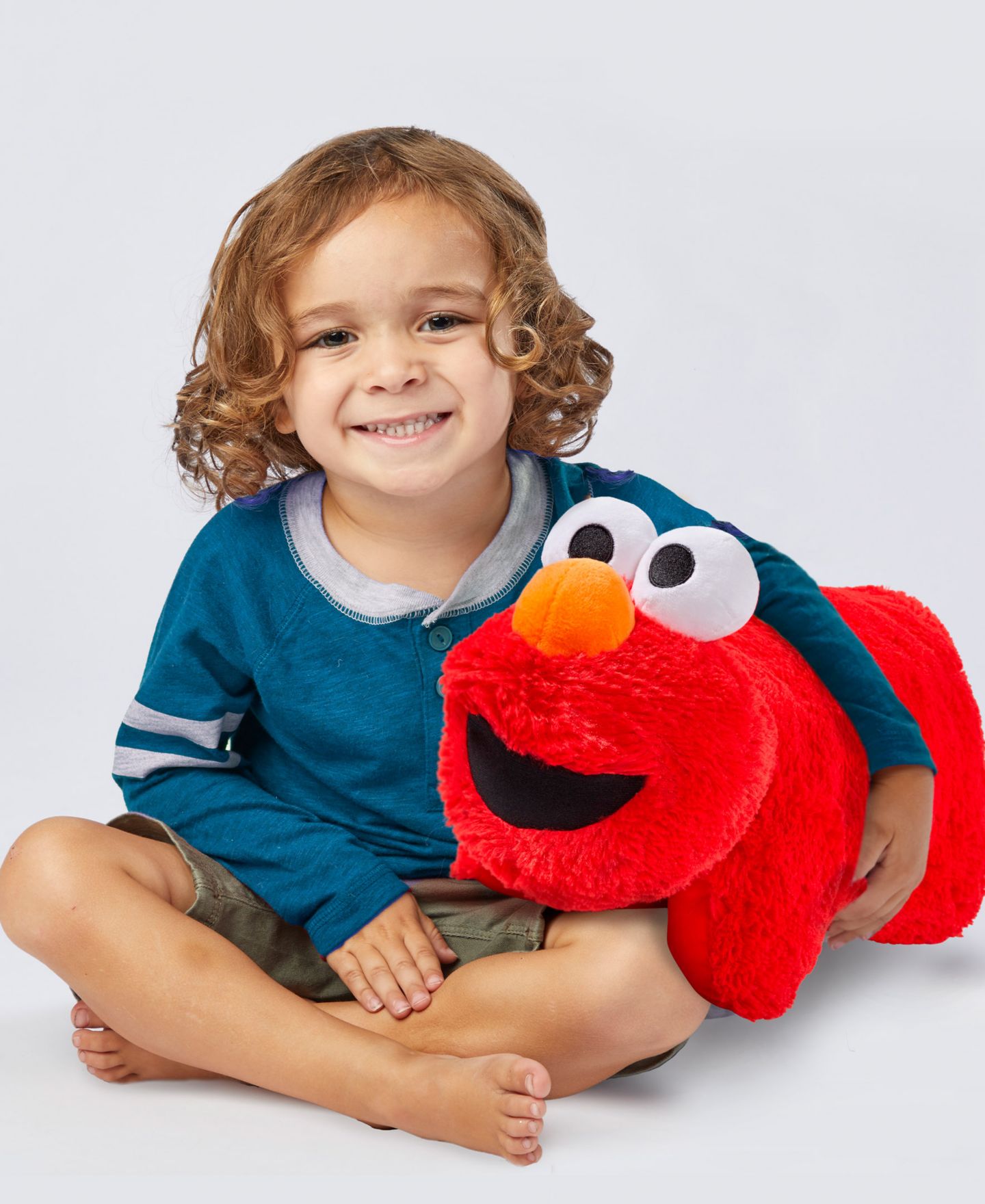Детские мягкие игрушки Pillow Pets Sesame Street Elmo Plush Pillow Pet — фото 3