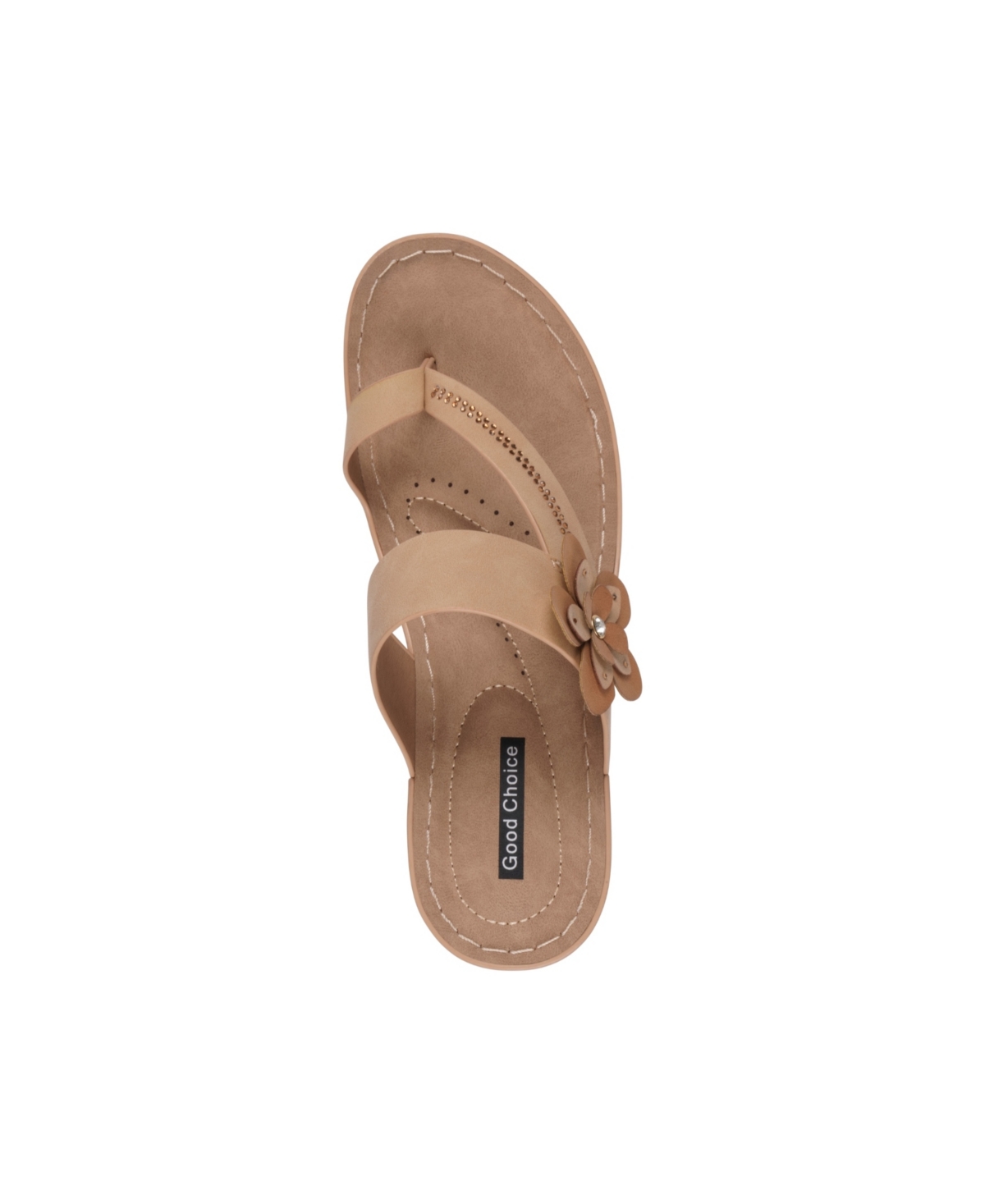 Gc Shoes Women's Taryn Floral Wedge Sandals In Tan