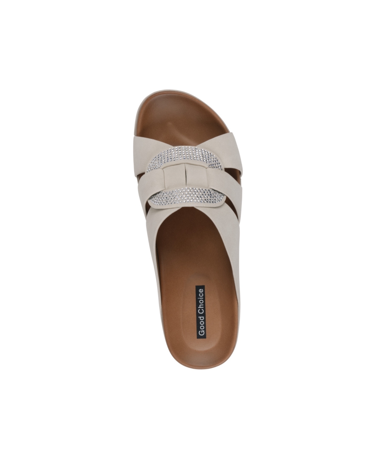 Gc Shoes Women's Betsy Embellished Wedge Sandals In Nude