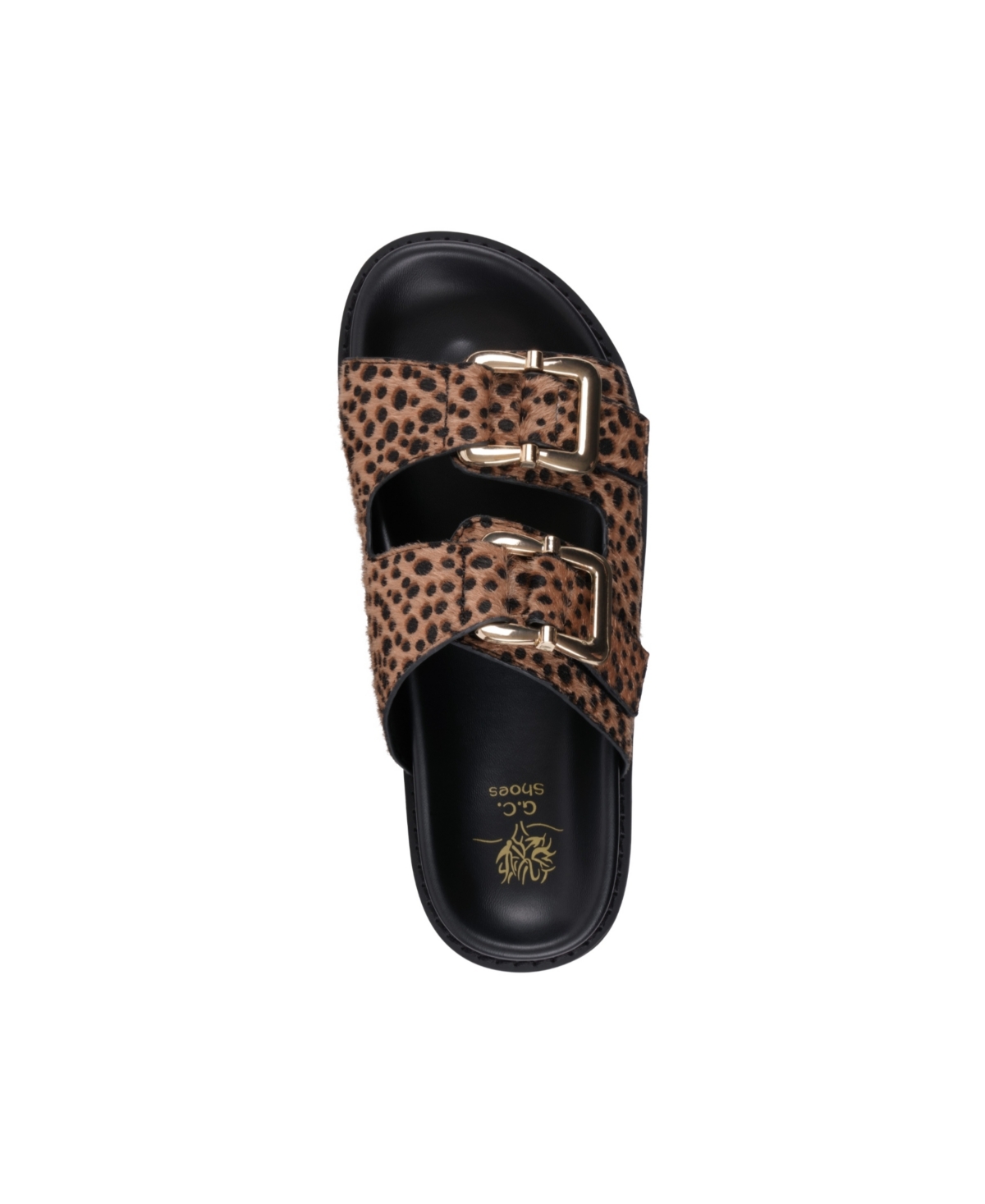 Gc Shoes Women's Juno Double Band Footbed Sandals In Leopard