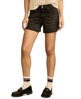 Lucky Brand - Women's 90s Raw-Hem Midi Shorts