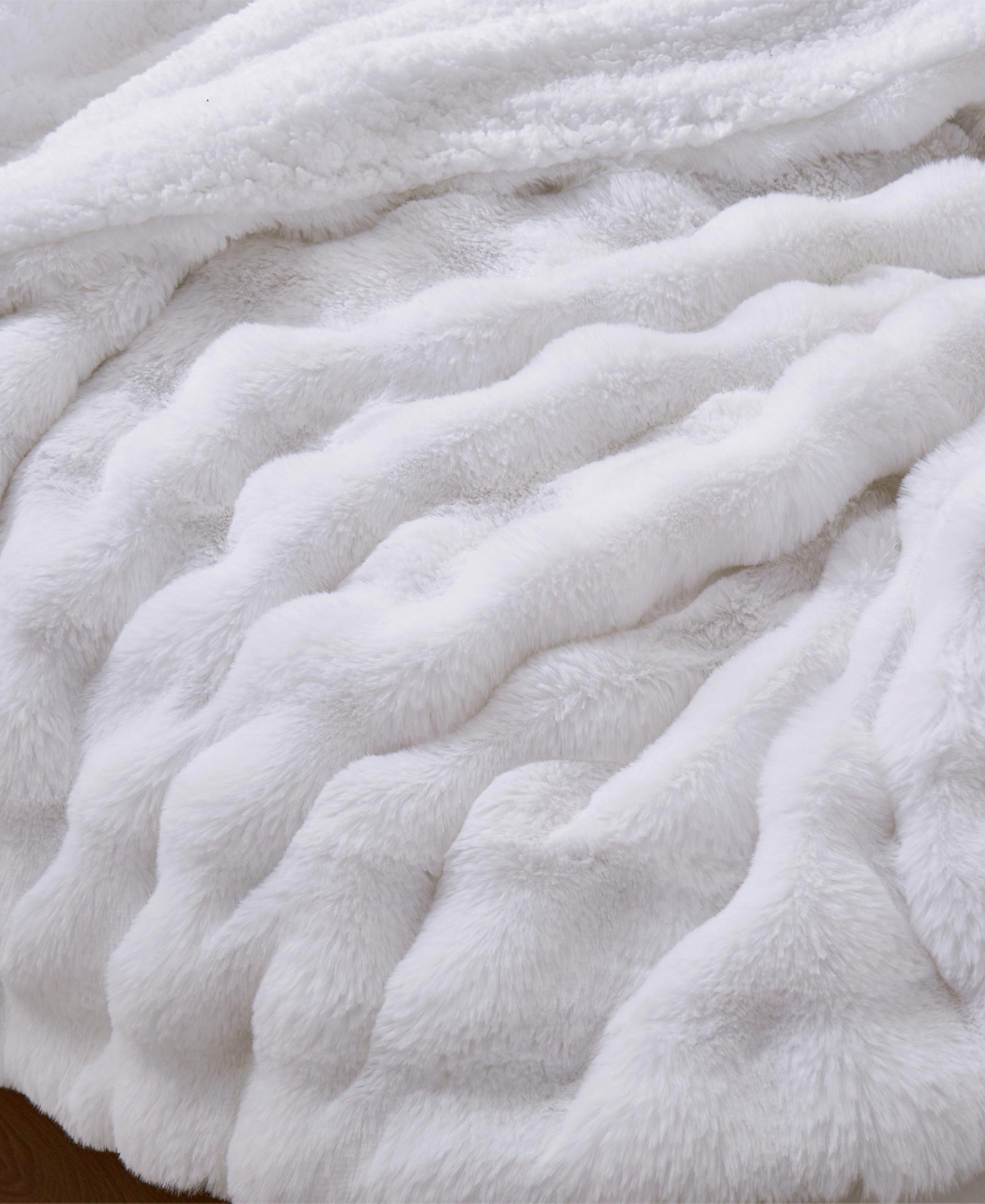 Unikome Faux Fur Reversible Comforter, Queen In Multi