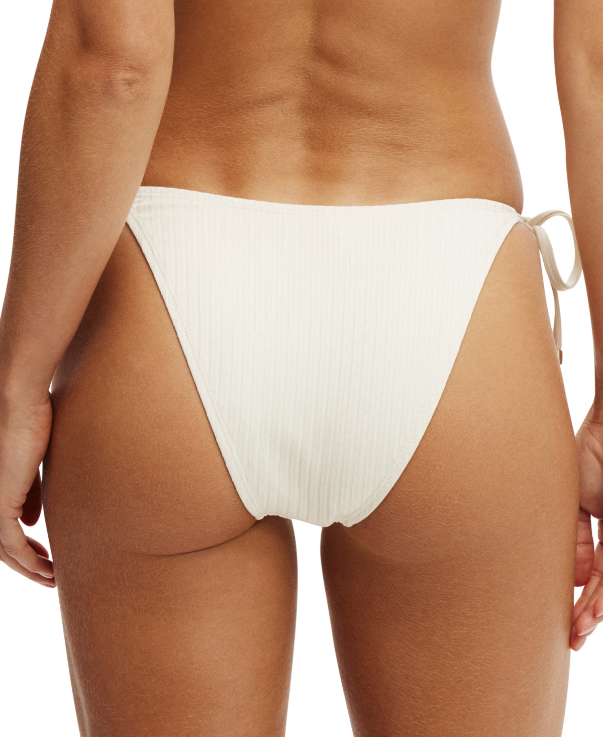 Cotton On Women's Side-tie Hipster Bikini Bottoms In Coconut Milk Rib