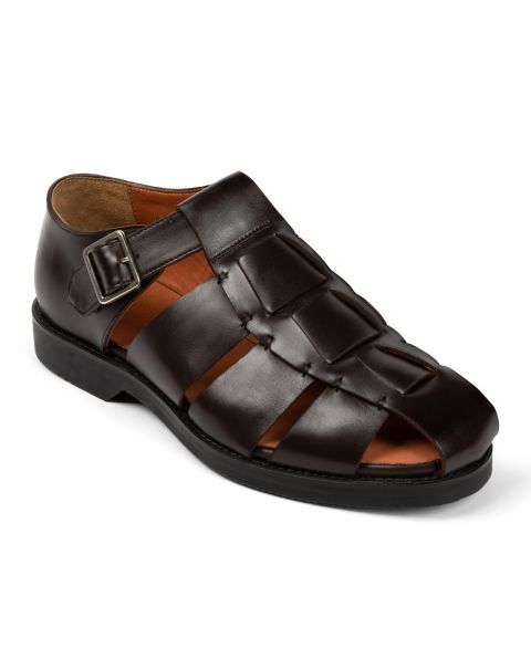 Мужские сандалии Anthony Veer Mariner Fisherman Comfort, цвет: Каштановый коричневый