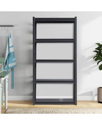 63"H  5 Tier Metal Shelves for Storage Garage Shelving 2000LBS Heavy Duty Storage Shelves Adjustable Garage Shelf Industrial Shelving Unit Storage Utility Rack,31.5"W15.7"D63"H,Black