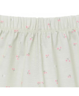 Toddler Girls 2-Piece Button Up Pajama Shorts Set