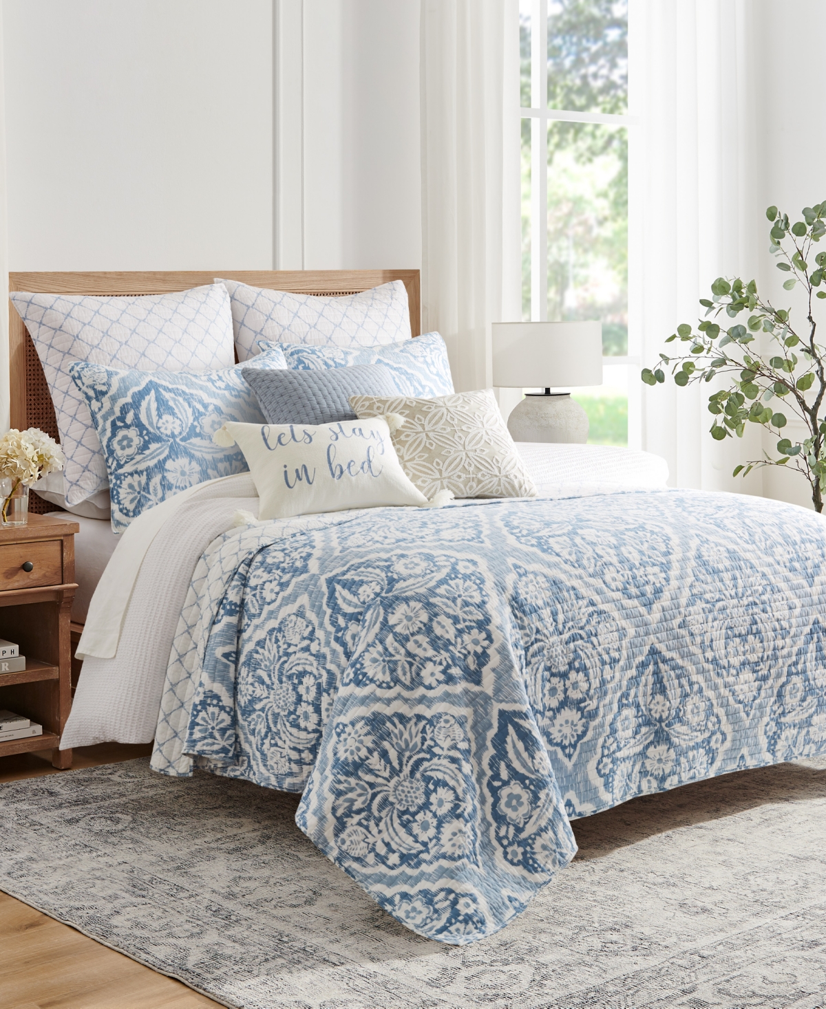 Levtex Becker Reversible 3-pc. Quilt Set, Full/queen In Blue