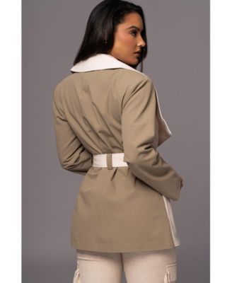 Women's Color Block Summit Belted Jacket