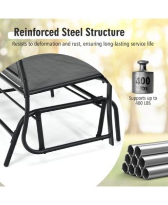 Iron Patio Rocking Chair for Outdoor Backyard and Lawn