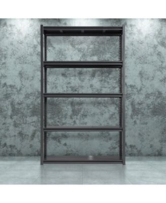 78"H  5 Tier Metal Shelves for Storage Garage Shelving 2000LBS Heavy Duty Storage Shelves Adjustable Garage Shelf Industrial Shelving Unit Storage Utility Rack,47.2"W18"D78"H,Black