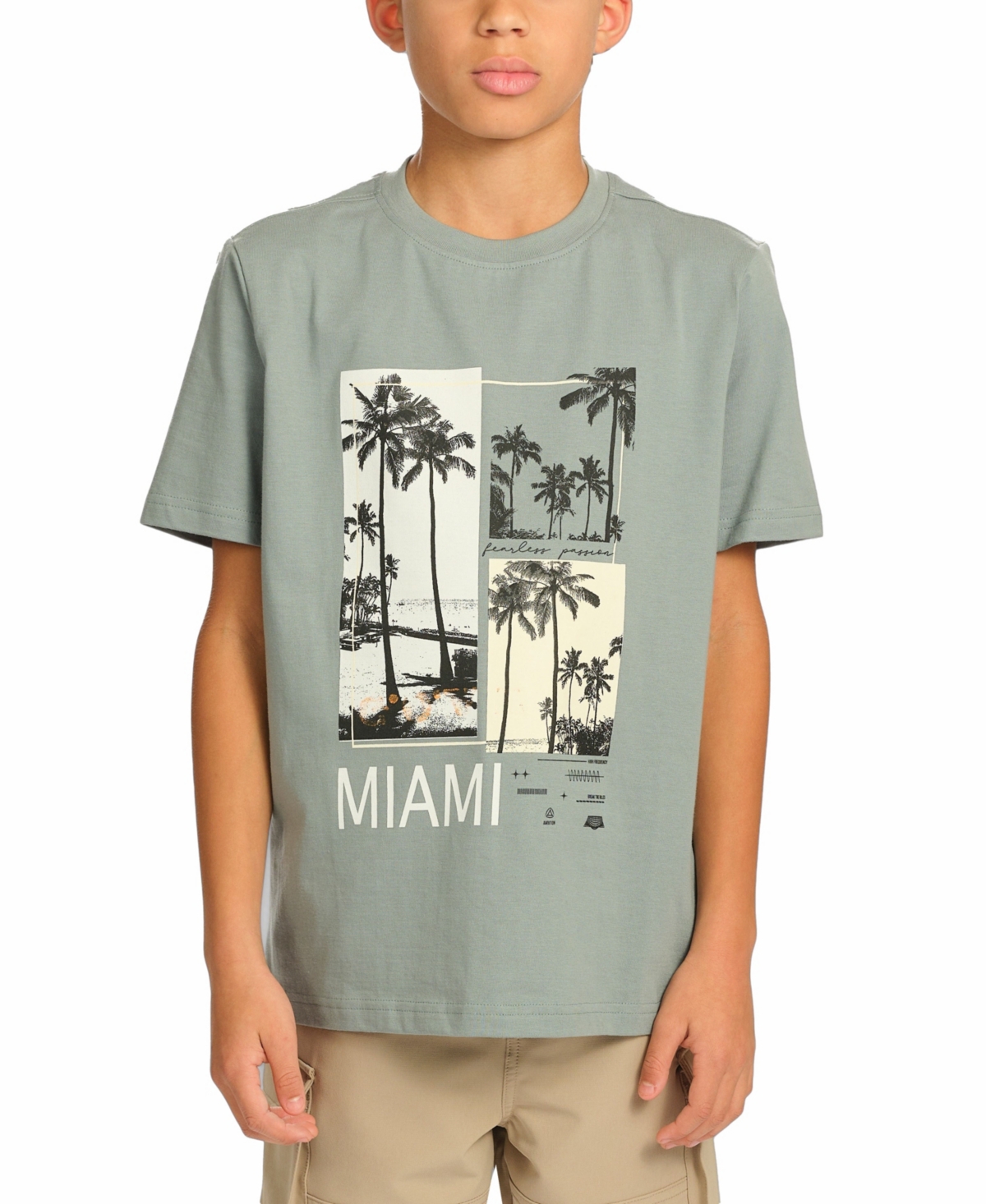 Shop Sovereign Code Little And Big Boys Short Sleeve T-shirt In Slate