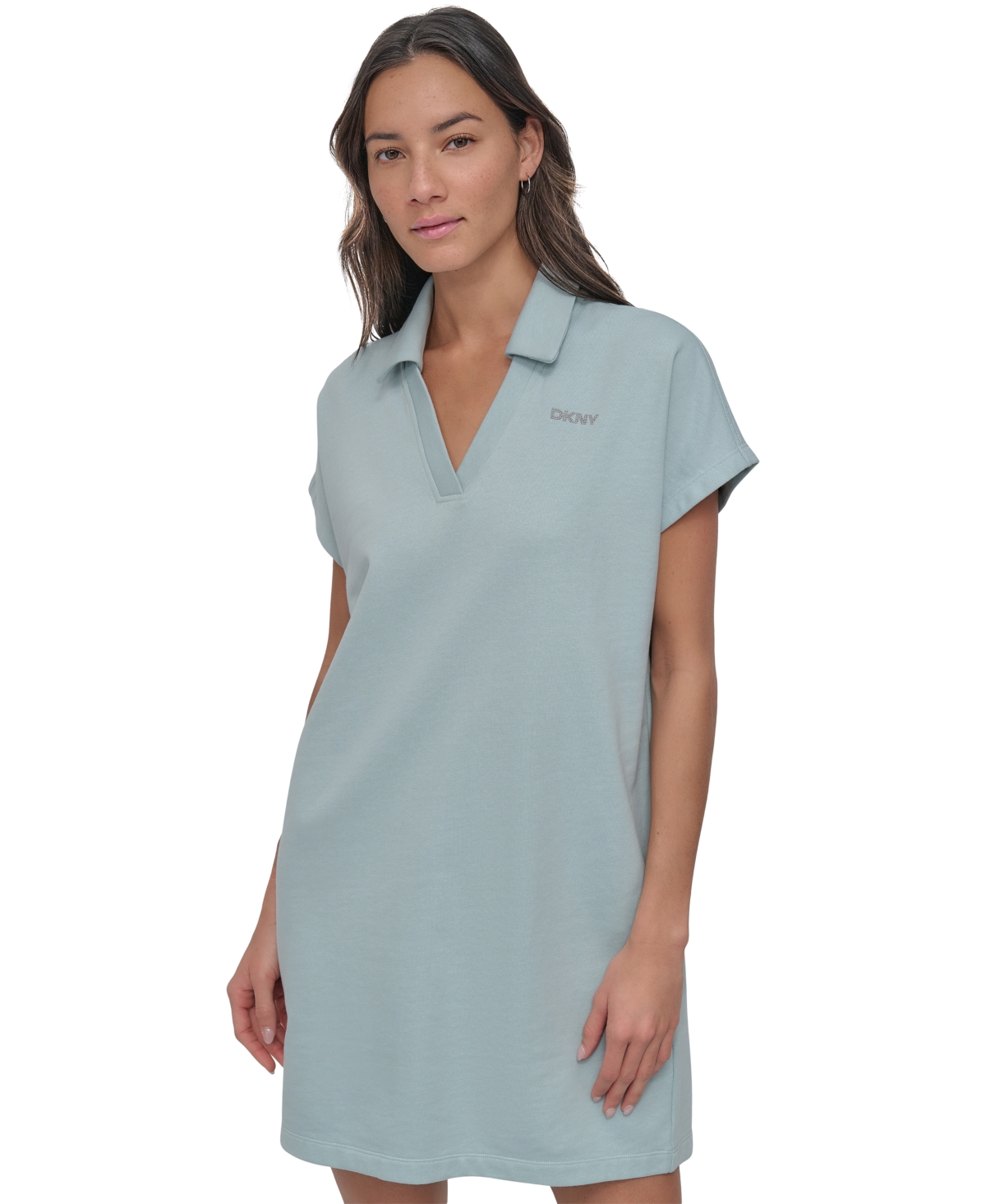 Dkny Women's Mini Stud Logo Short-sleeve Dress