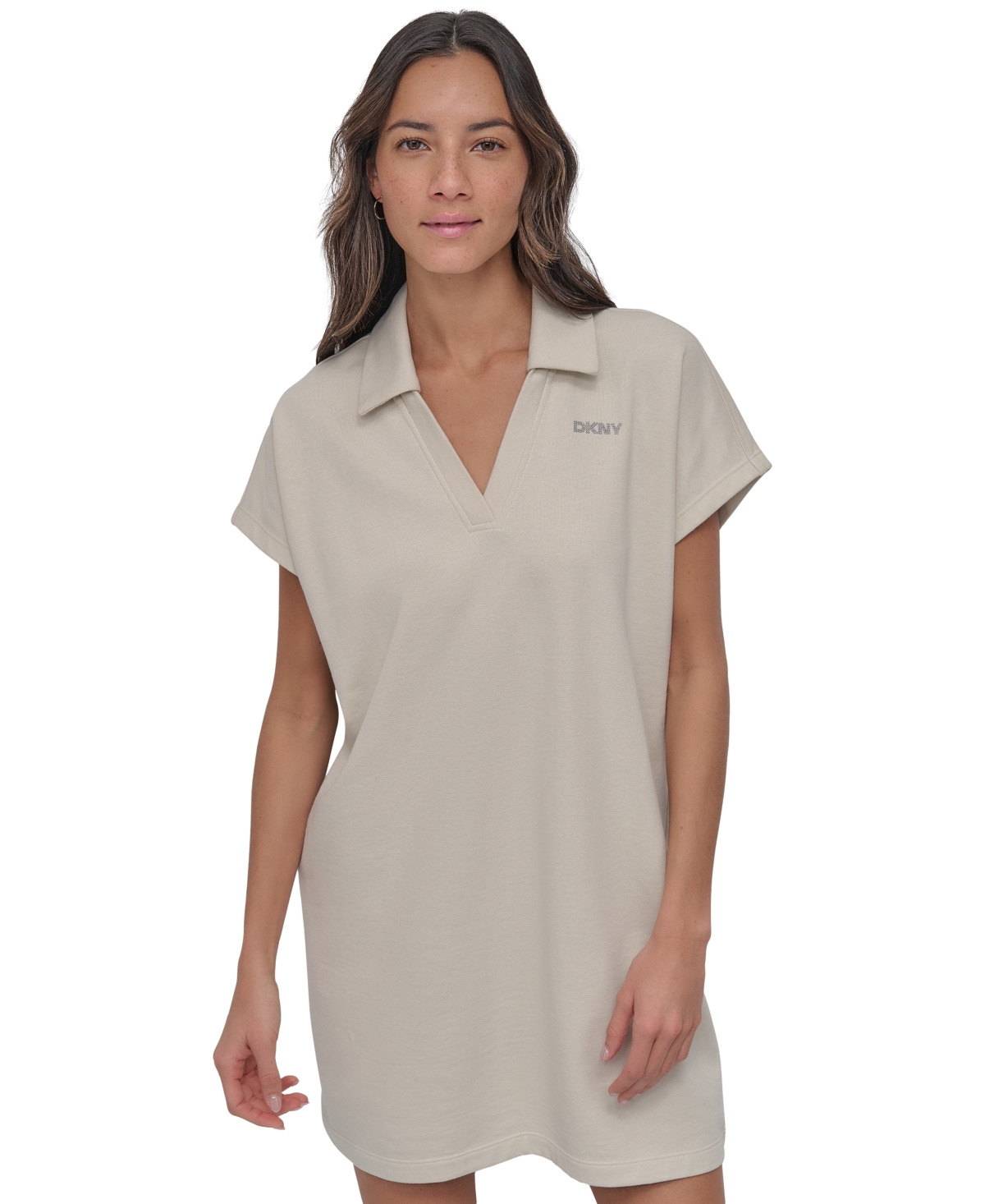 Dkny Women's Mini Stud Logo Short-sleeve Dress