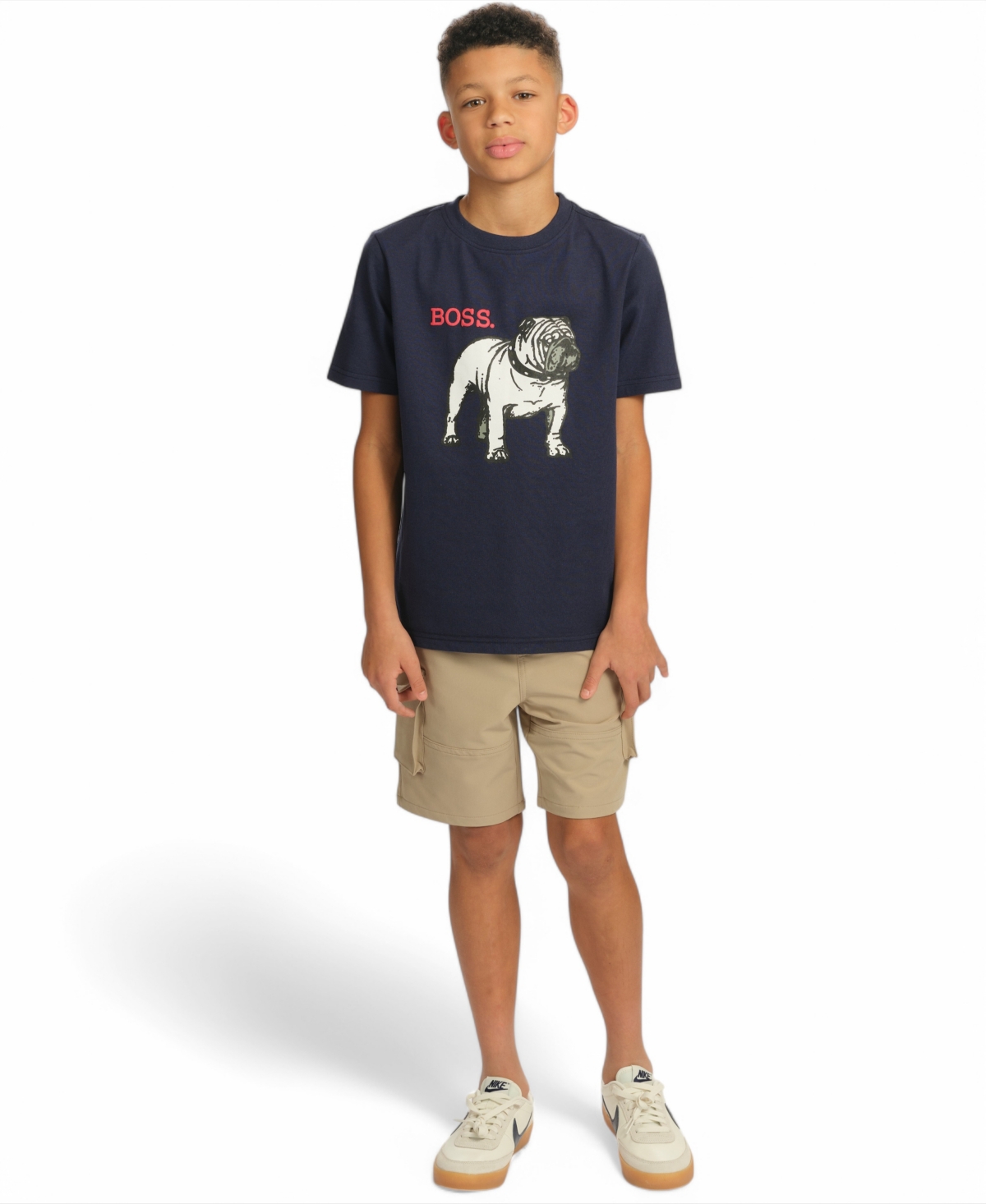 Sovereign Code Big Boys Short Sleeve T-shirt In Naval Academy