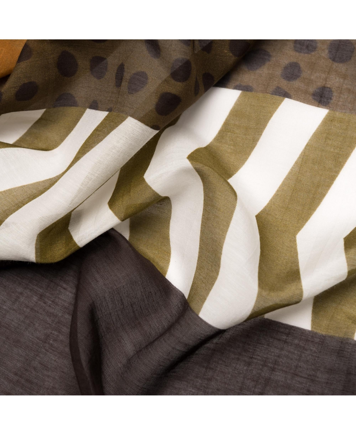 Maratea - Cotton & Silk Scarf/Shawl - Warm tones