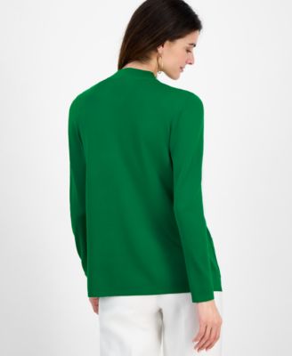 売れ筋商品|||アンクライン ニット&セーター アウター レディース Petite Malibu Fine-Rib Open-Front Cardigan Santorini Blue Anne Klein Women's Malibu Fine Rib Open-Front Cardigan - Macy's