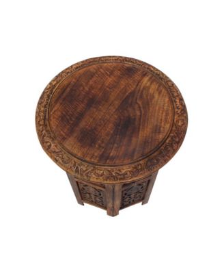 Folding Accent Table for Stylish and Space-Saving Convenience