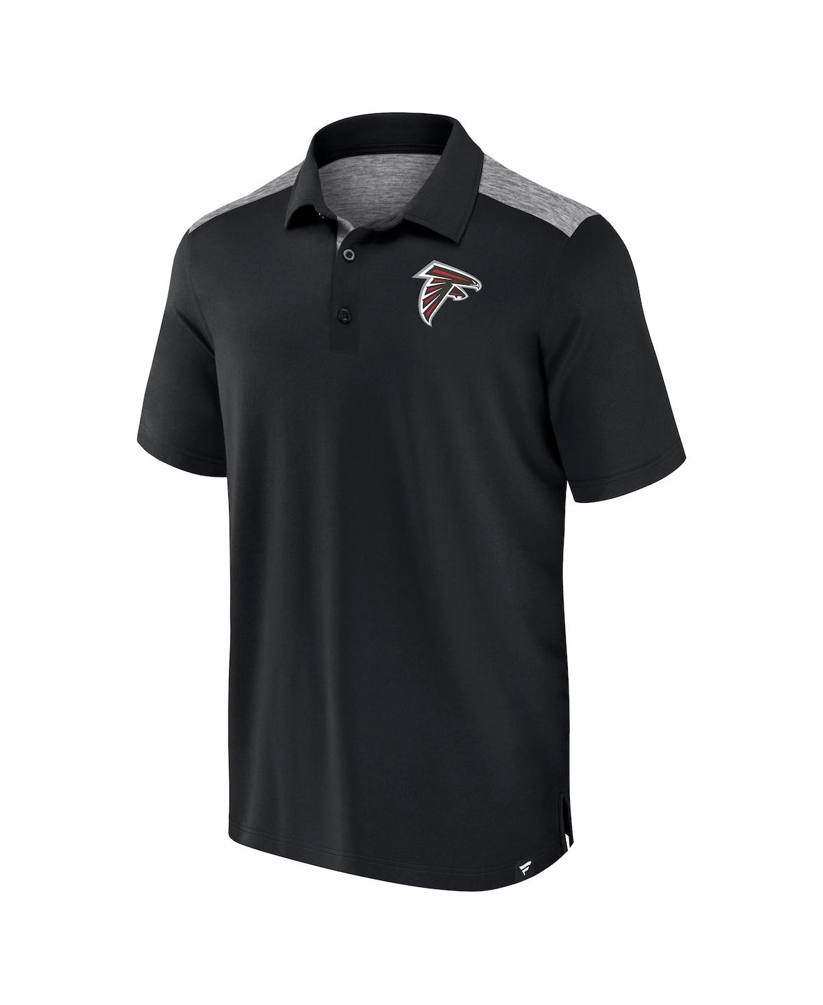 Fanatics Men's Black Atlanta Falcons Long Shot Polo Shirt In Black