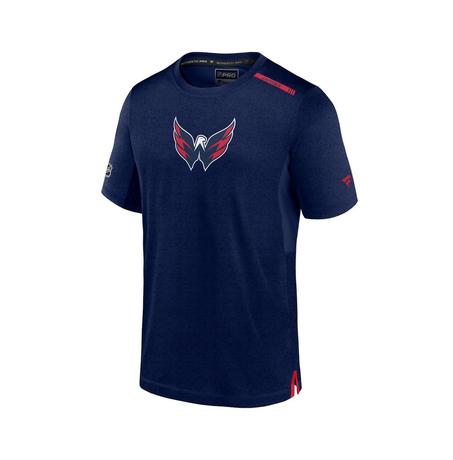 Мужская футболка Fanatics Navy Washington Capitals Authentic Pro Performance — фото 2