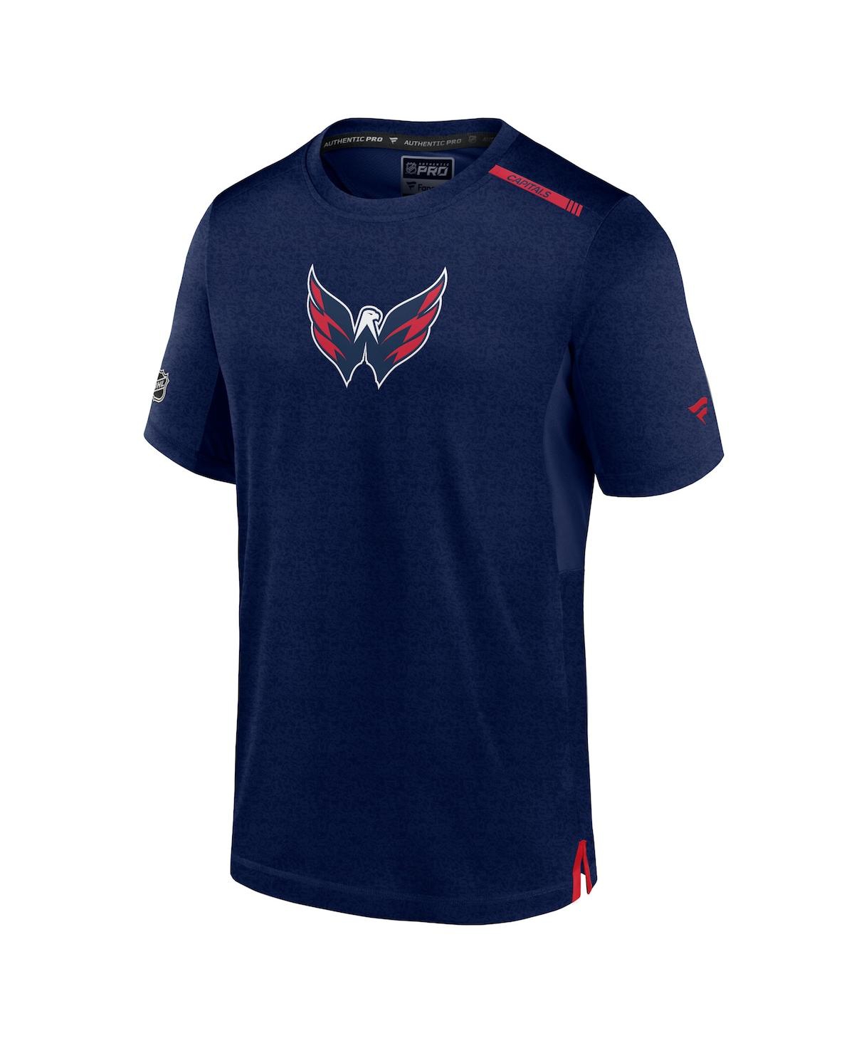 Fanatics Men's Navy Washington Capitals Authentic Pro Performance T-shirt In Navy