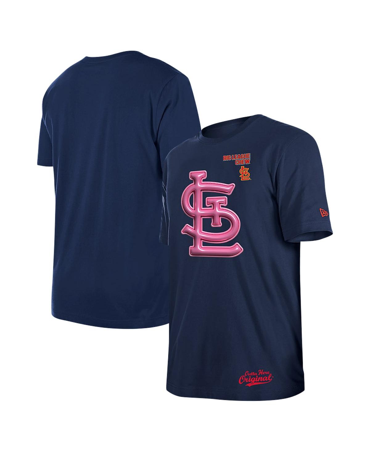 NEW ERA MEN'S NAVY ST. LOUIS CARDINALS BIG LEAGUE CHEW T-SHIRT 