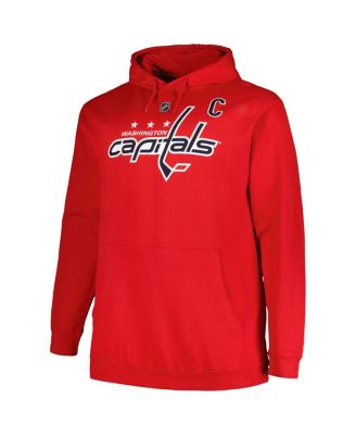 Men's Alexander Ovechkin Red Washington Capitals Big Tall Name Number Pullover Hoodie