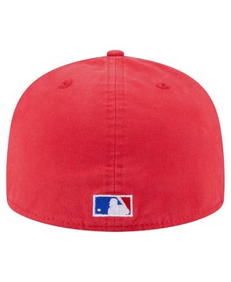 Men's Red Philadelphia Phillies Championship Side Flag A-Frame 59Fifty Fitted Hat