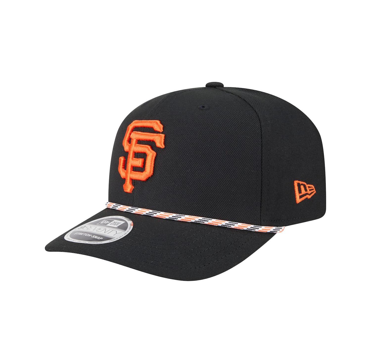 Men's Black San Francisco Giants Multi-Rope 9Seventy Stretch-Snap Hat
