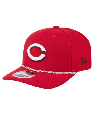 New Era Men's Red Cincinnati Reds Multi-Rope 9Seventy Stretch-Snap Hat ...