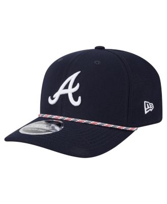 New Era - Men's Navy Atlanta Braves Multi-rope 9seventy Stretch snap Hat